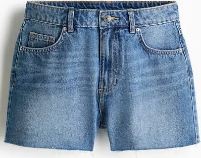shorts H&M Ladies Raw-Edge Denim Shorts H&M $24.99