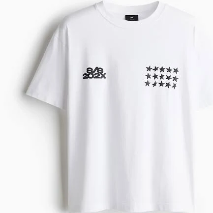 top H&M Men's Loose Fit Printed T-Shirt H&M $12.99