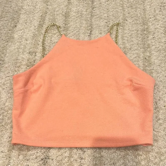 halter top Halter Top with Gold Chain Straps Poshmark $10