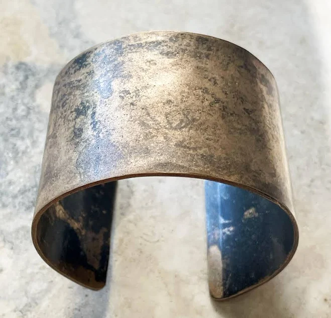 accessory Handcrafted Wide Bronze Cuff Bracelet Etsy - GreyByTamaraMello $77