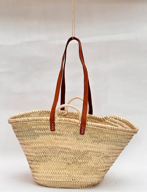 bag Handmade Straw Tote Bag with Leather Handles Etsy - Seller $27.88
