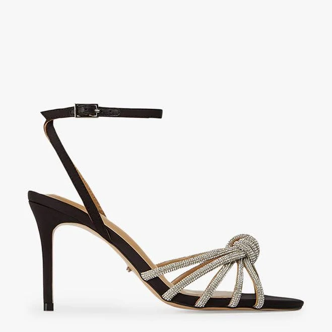 shoes Helena Black Satin Heels | Heels | Tony Bianco USA Black Satin / 9 Tony Bianco US $190