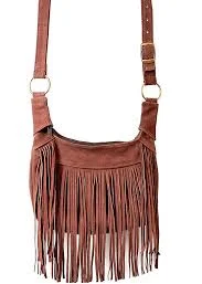 bag Hippie Shop Bohemian Suede Fringe Shoulder Bag freepeople.com $98