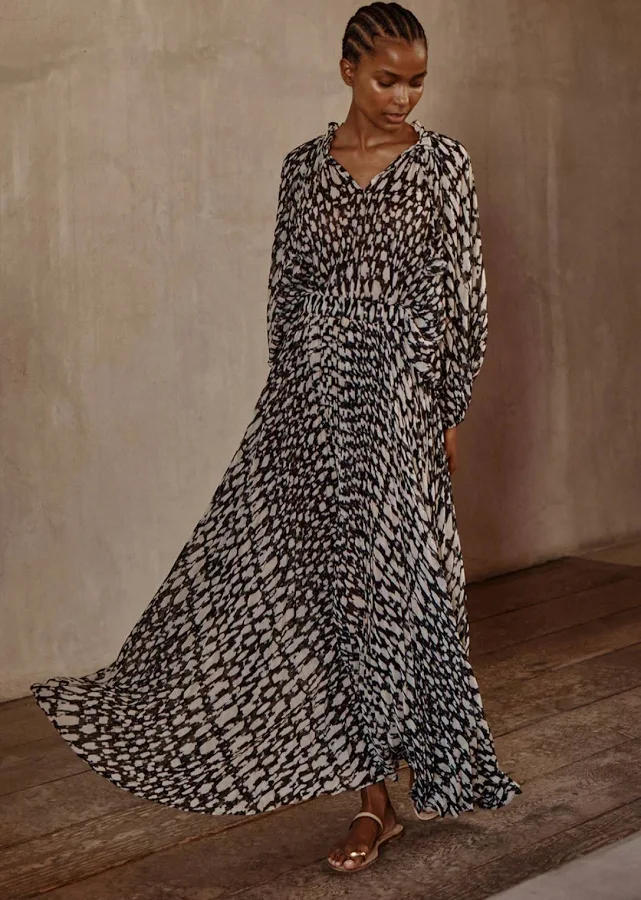 maxi skirt Ilona Abstract Geo Skirt redboutiques $370