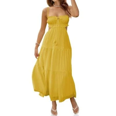 dress Imily Bela Women's Backless Spaghetti Strap Flowy Maxi Dress Target $48.69