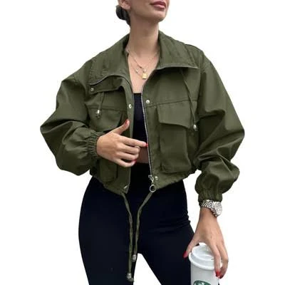 top Imily Bela Women's Cropped Oversized Utility Anorak Coat Target $62.76