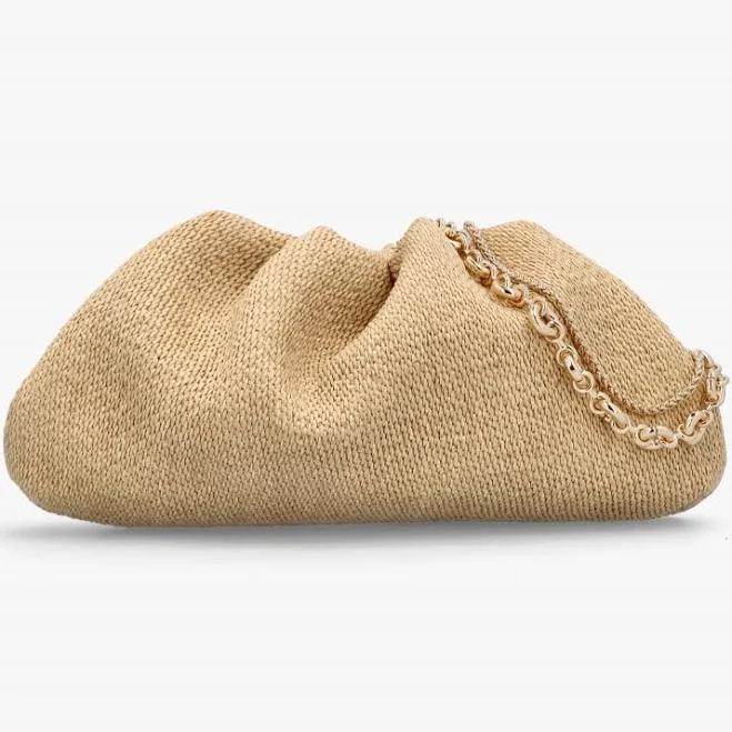 bag Inrouche Beige Woven Clutch Bag Daniel Footwear $139.53