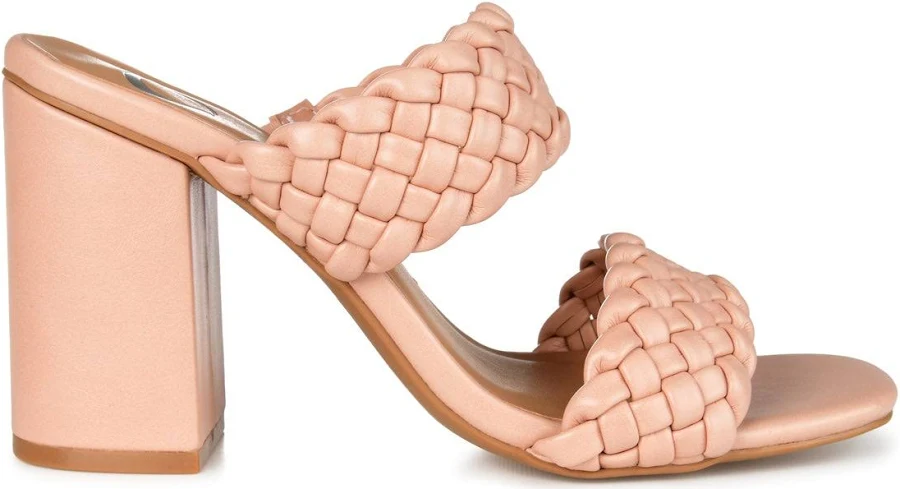shoes JOURNEE COLLECTION Women's Melissa Square Toe Block Heel Sandals Journee Collection $29.99