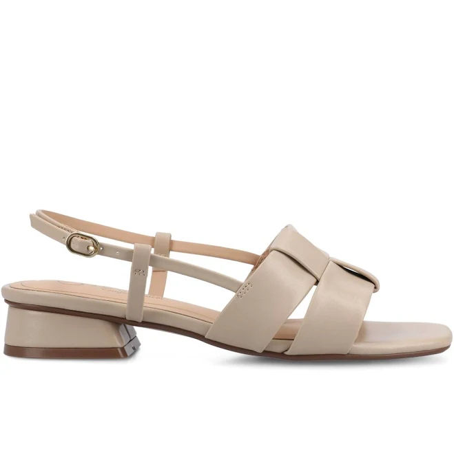 shoes Journee Collection Women's Tabatha Block Heel Slingback Sandals Journee Collection $69.99