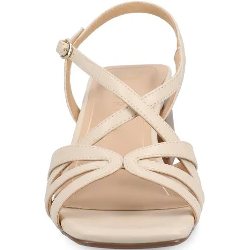 shoes Journee Women's Shyla Block Heel Slingback Sandals Overstock $59.99