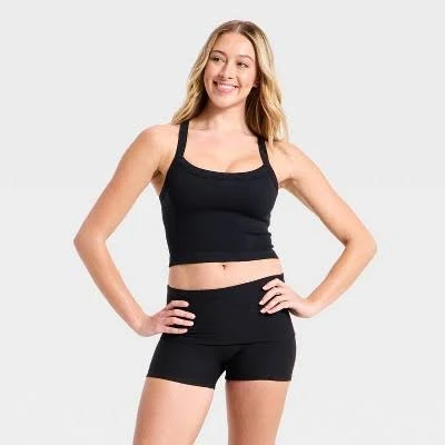 top Joylab Women's Seamless Cropped Tank Top Target $25