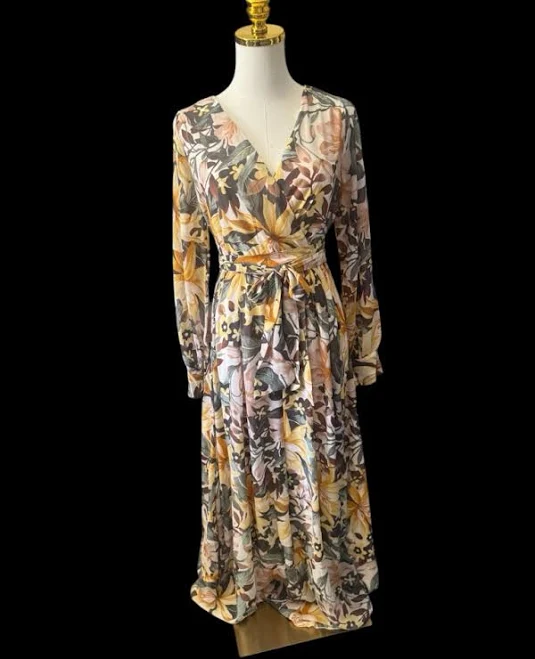 dress Just Me Floral Wrap Midi Dress Poshmark $25