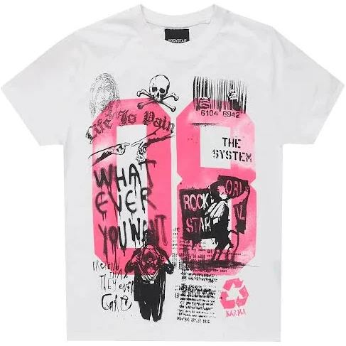 top Kammy Girls Graphic T-Shirt Rockstar Original $12