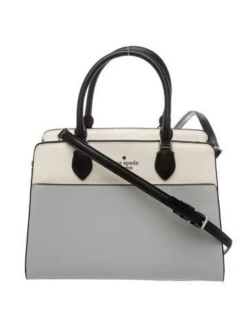 bag Kate Spade New York Saffiano Leather Shoulder Bag in Grey The RealReal $68