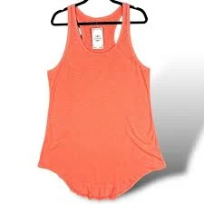 sundress La Mode NWT Women's Vibrant Coral Racerback Tank Dress Size XL Beach Cruise eBay $14.99