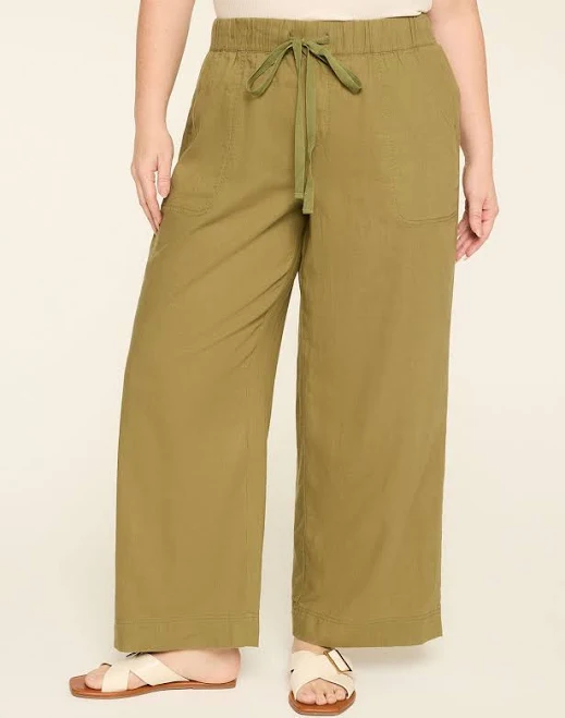pants Lane Bryant Women's Plus Size Linen Wide Leg Pants Lane Bryant $39.97