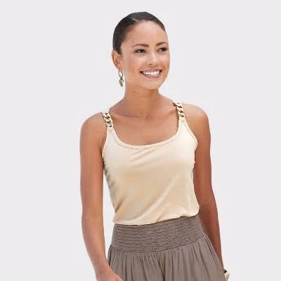 halter top Lascana Women's Chain Strap Tank Top Target $35.96
