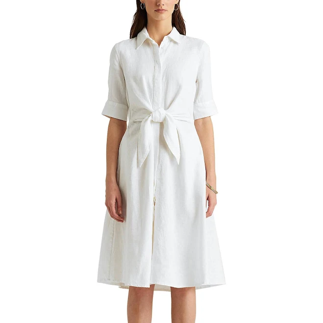 dress Lauren Women's Ralph Lauren Linen Shirtdress Dillard's $195