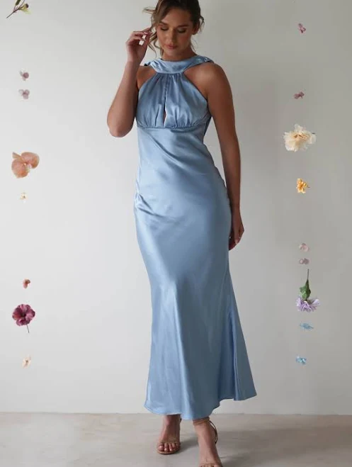 dress Lauryn Halter Neck Maxi Dress Oh Hello Clothing $40