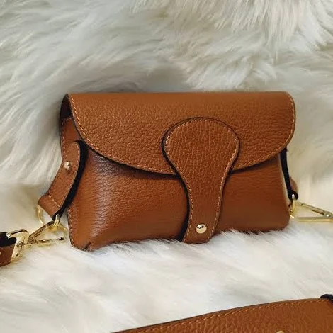 bag Leather Crossbody Bag with Gold Hardware Etsy - Seller $51.05