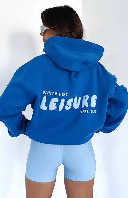 top Leisure Series Oversized Hoodie White Fox Boutique $69.99