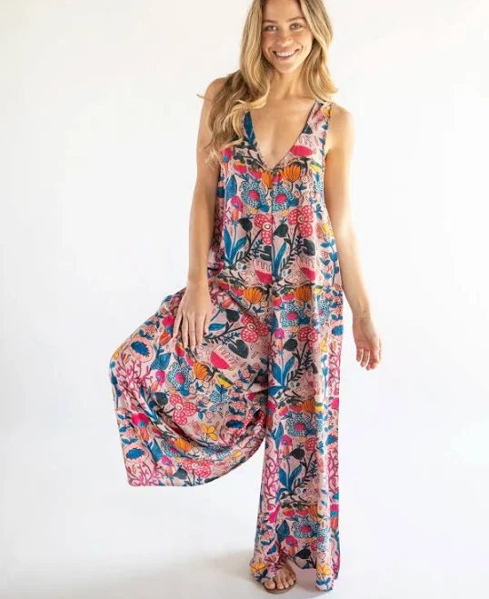 jumpsuit Let's Just Go Wide-Leg Jumpsuit Natural Life $59