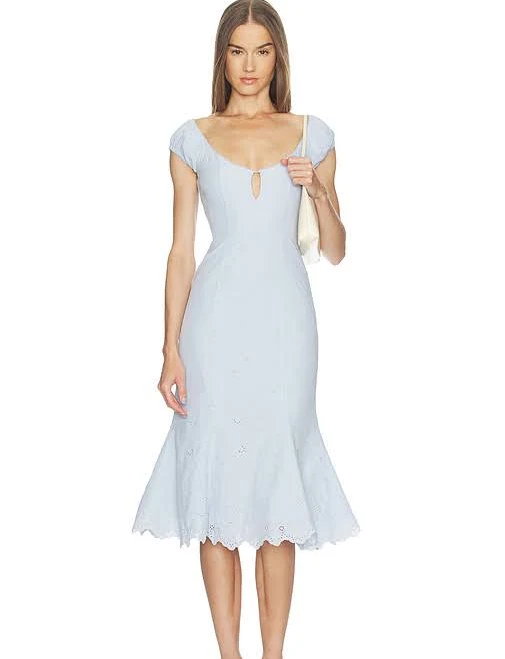 dress Loba Bonita Eyelet Midi Dress REVOLVE $240