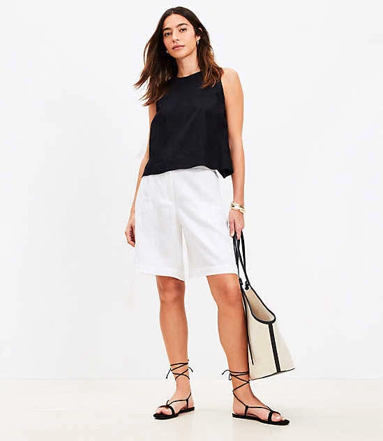 shorts Loft Women's Linen Bermuda Shorts LOFT $18.85