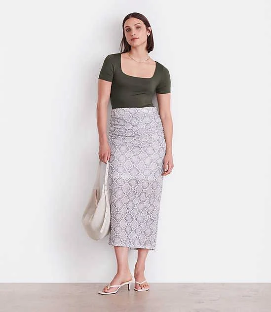 top Loft Women's Versa 360 Knit Square Neck T-Shirt LOFT $19.97