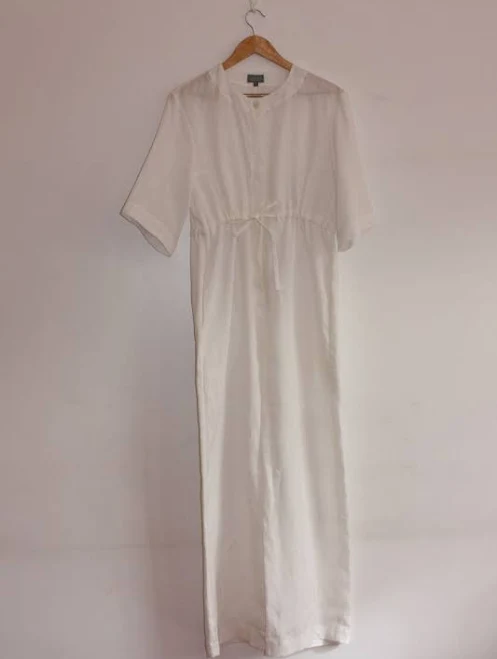 jumpsuit Lokol Linen Drawstring Jumpsuit Ichyulu $180