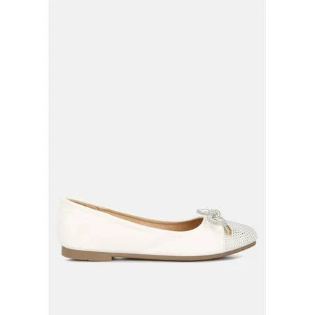 shoes London Rag Aine Rhinestone Embellished Toe Cap Ballerinas Walmart - Rag Company $46.99