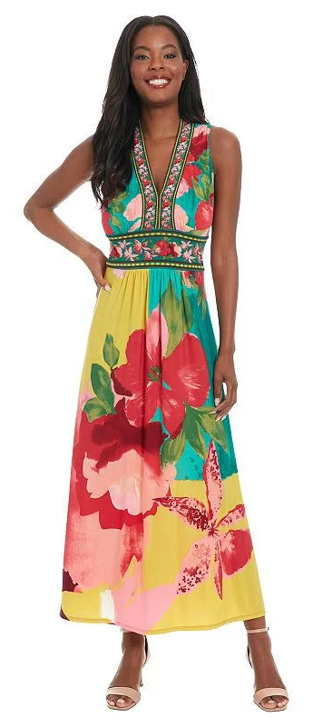 dress London Times Women's V-Neck Sleeveless Maxi Dress Kohl's $53.4