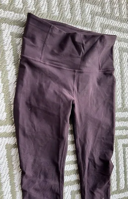 leggings Lululemon In Focus Run Tights In A Dark Purple 6 Reflective eBay - buyshiprepeat $29