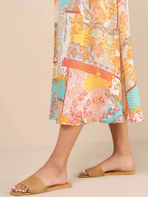 shoes Lulus Flat Square-Toe Slide Sandals Lulus $32