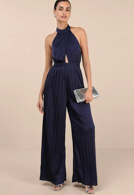 jumpsuit Lulus Satin Halter Jumpsuit Lulus $79