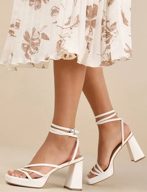 shoes Lulus Strappy High Heel Ankle Wrap Sandals Lulus $24.6