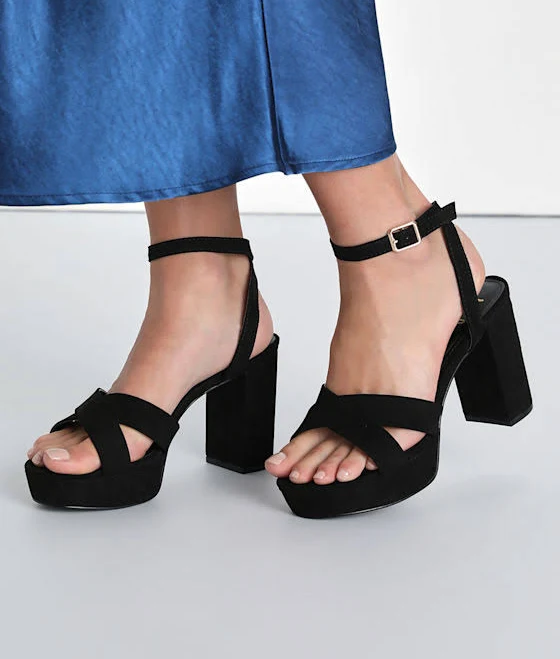 shoes Lulus Suede Ankle Strap Heels Lulus $13.8