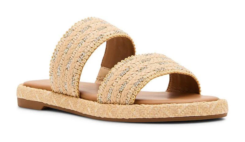 shoes Madden Girl Admiree Raffia Slide Sandals Kohl's $44.99