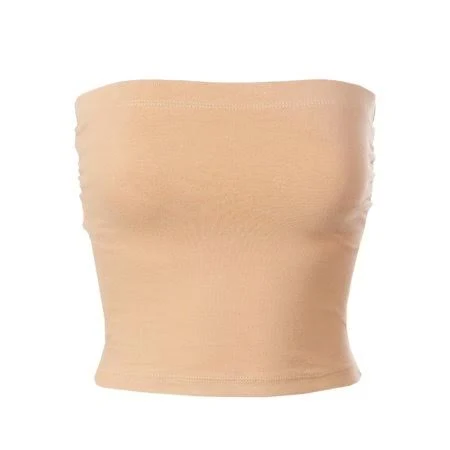 tube top Made by Olivia Women's Casual Side Shirring Scrunched Double Layered Tube Top Walmart - Made by Olivia $11.95