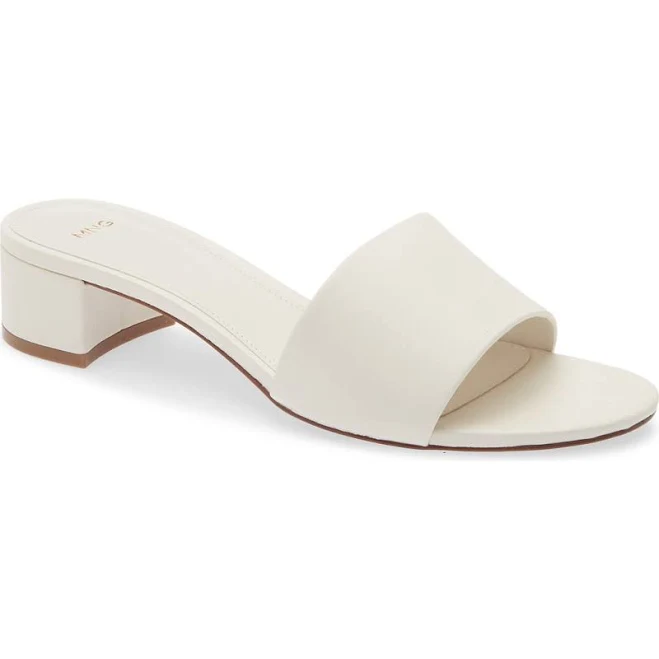 shoes MANGO Block-Heel Slide Sandals Nordstrom $69.99