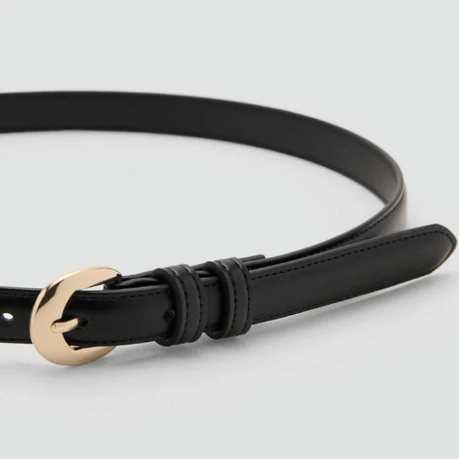 accessory MANGO Buckle Skinny Belt shop.mango.com $29.99