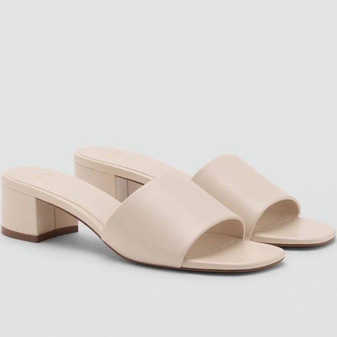 shoes Mango Women's Block-heel sandals with strap Macy's $69.99