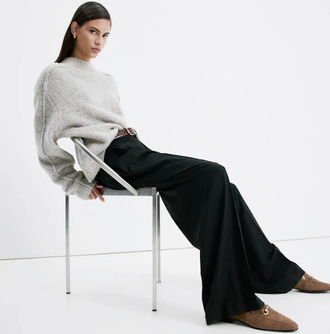 shoes MANGO Women's Leather Buckle Loafers shop.mango.com $99.99