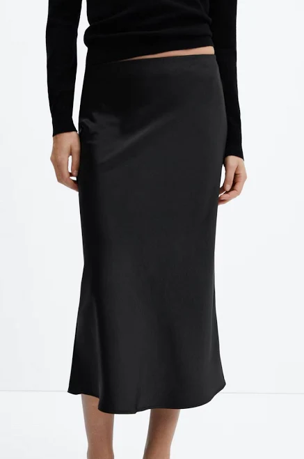 skirt MANGO Women's Midi Satin Skirt eBay - camryn_04 $35.99