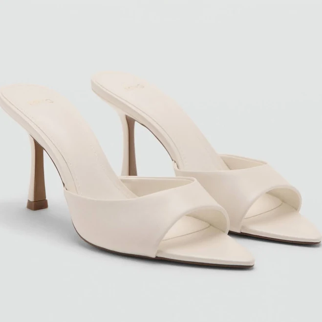 shoes MANGO Women's Pointed-Heel Slide Sandals Macy's $69.99