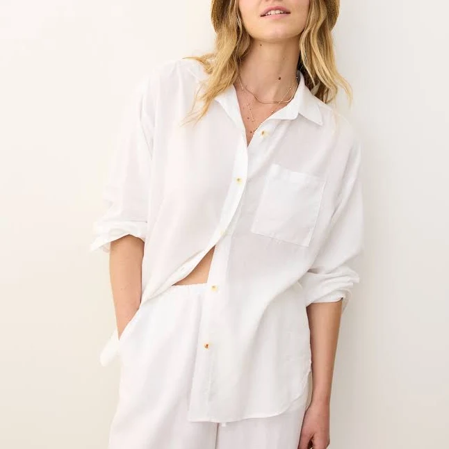 accessory Marine Layer Women's Gracey Oversized Linen Shirt Marine Layer $110
