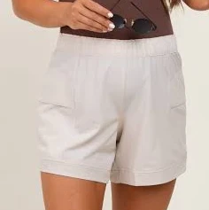 shorts Maternity Elastic Cargo Shorts PinkBlush Maternity $56