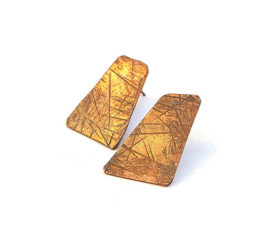 accessory Maura Copper Stud Earrings Fair Anita $15