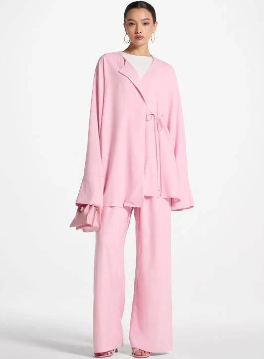 matching set Maya Linen Top & Pants Set Veiled $139