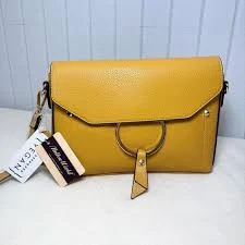 bag Mellow World Vegan leather Elegant Yellow/ Mustard Crossbody Bag NEW eBay $60